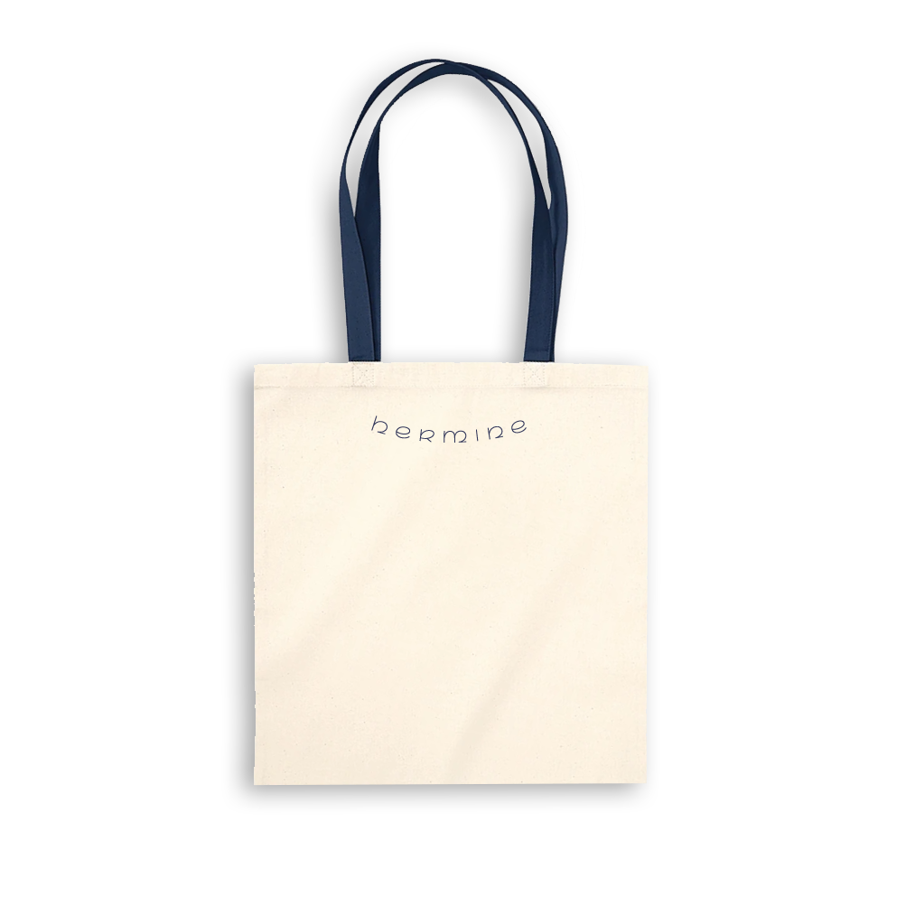 Hermine logo tote Natural / Navy