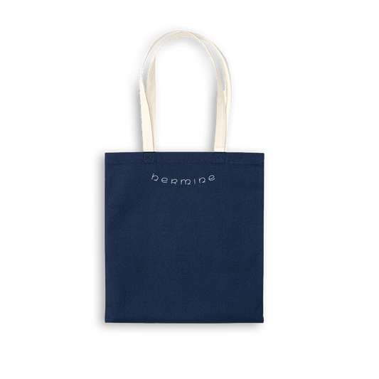 Hermine logo tote Navy / Natural